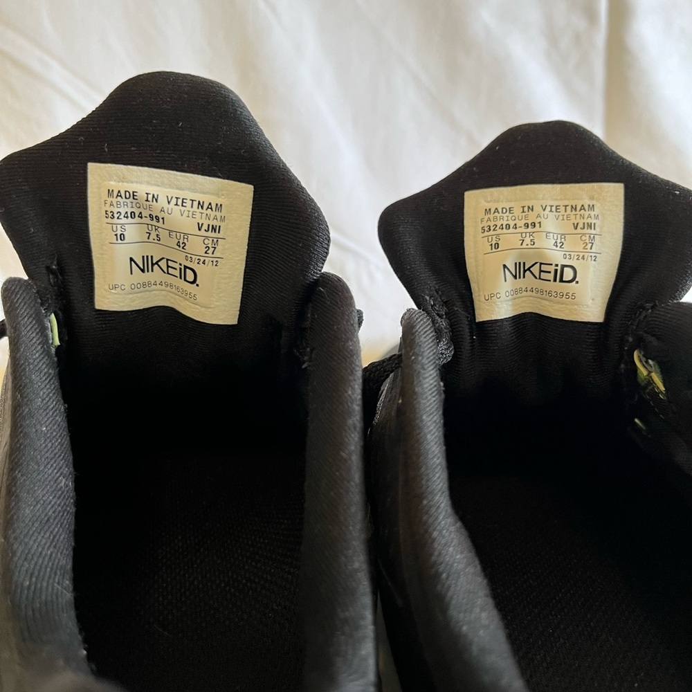 Excellent Condition 🌸 Nike Free Size 10 in Black and Green. - Picture 8 of 10